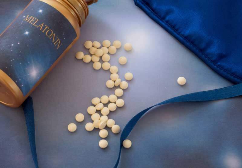 Bottle of melatonin supplements Los Angeles